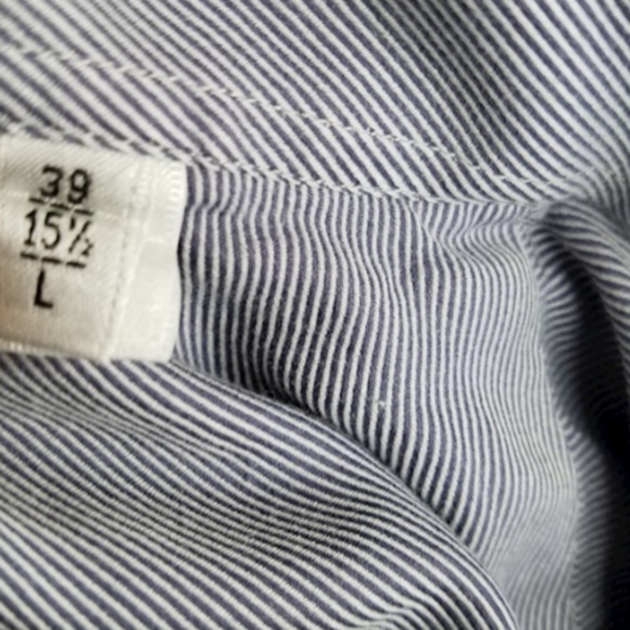 Men's designer Armani collezioni Button Up down Shirt sz Large long sleeve - Picture 4 of 6